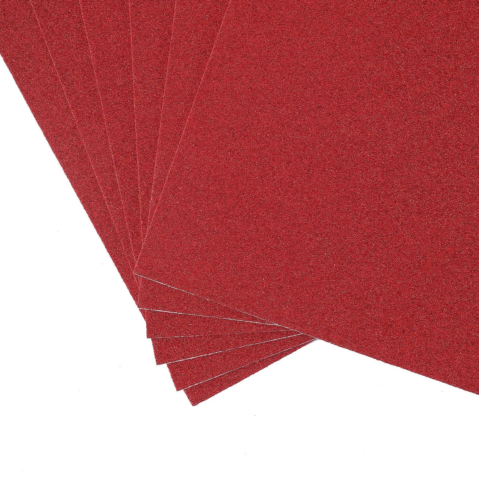 10 Pack Burgundy Self-Adhesive Glitter DIY Craft Foam Sheets - 12"x10"