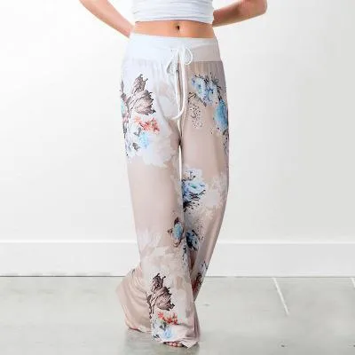 2021 Palazzo Female Sports Pants Wide Leg Pant High Waist Baggy Size XL