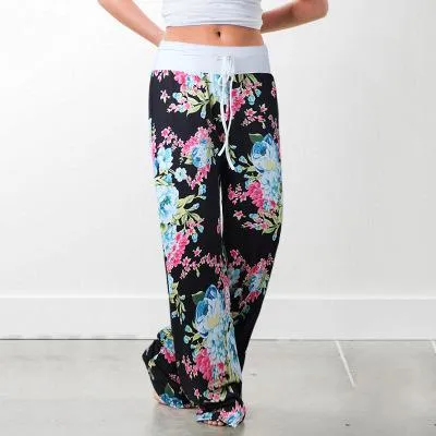 2021 Palazzo Female Sports Pants Wide Leg Pant High Waist Baggy Size XL