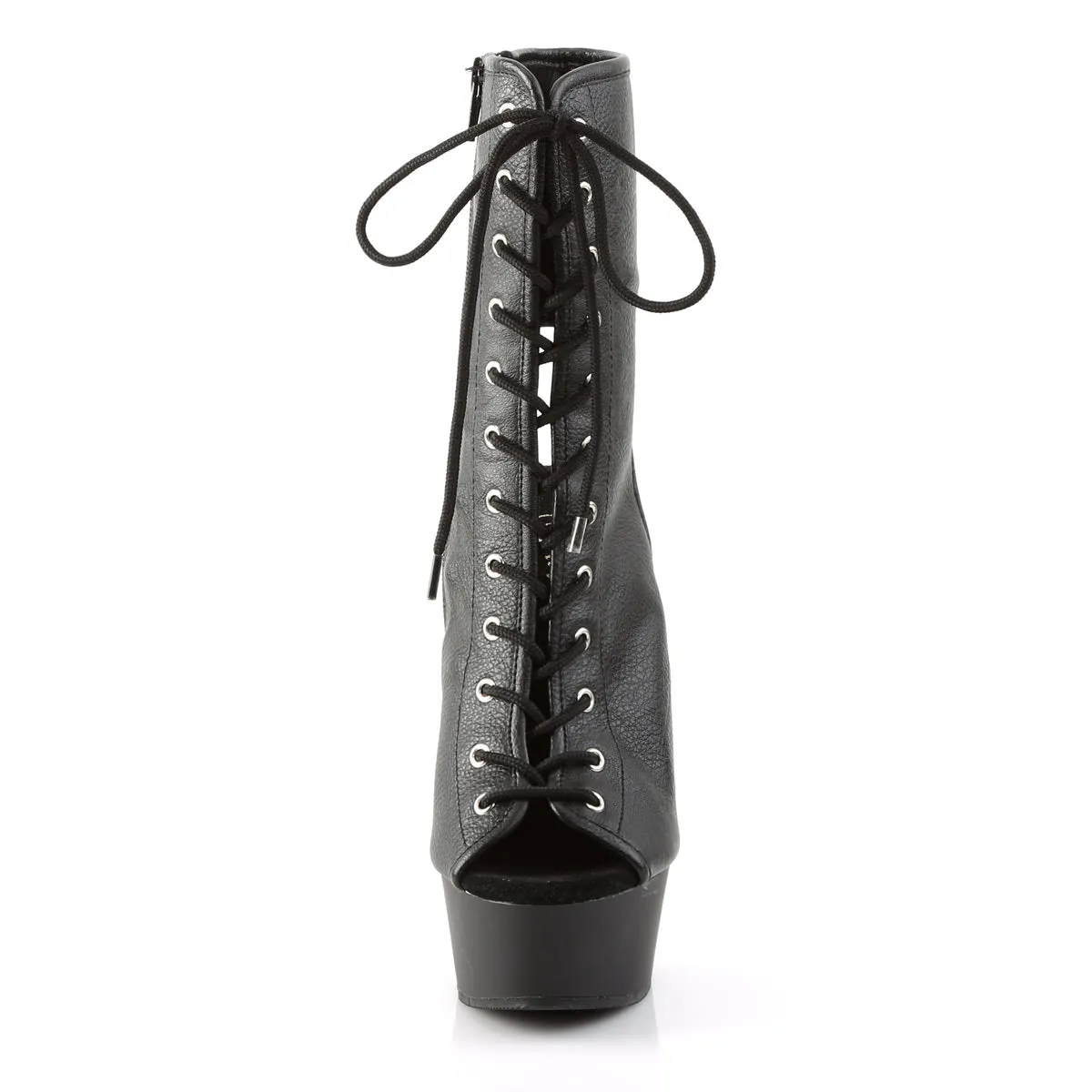 6 Inch Heel DELIGHT-1016 Black Pu