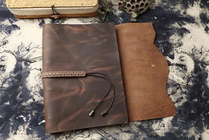 A6 Vintage Creative Design Diary, Leather Sketchbook, Note Book, Leather Journal