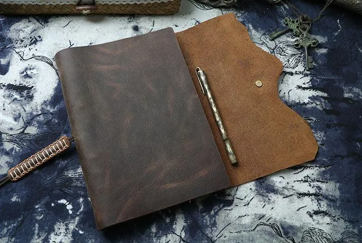 A6 Vintage Creative Design Diary, Leather Sketchbook, Note Book, Leather Journal