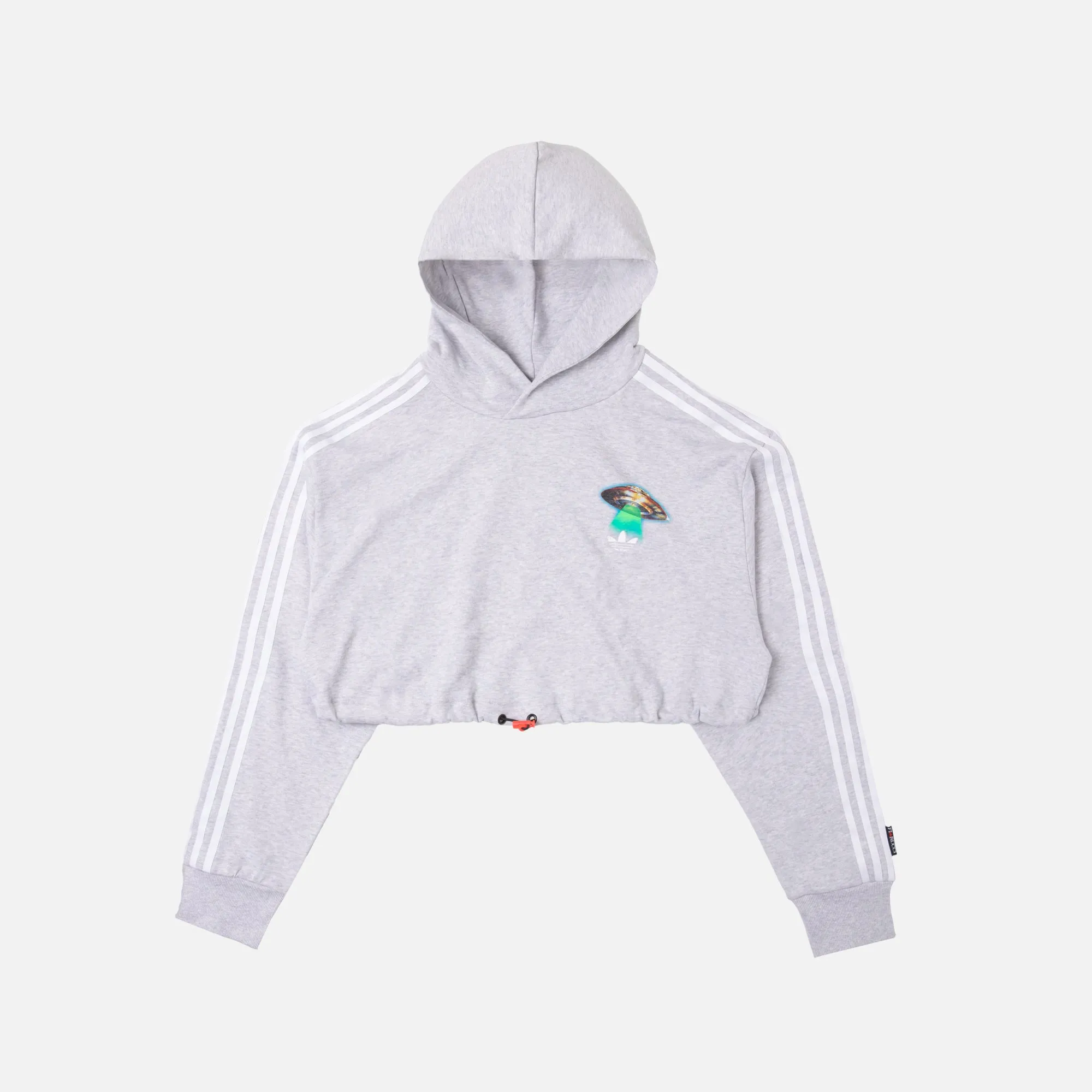 adidas by Fiorucci Cropped Hoodie - Grey