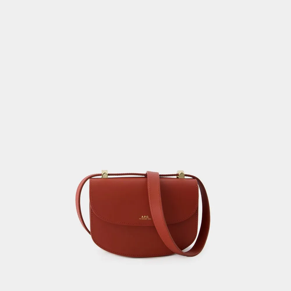 A.P.C. Women's Mini Crossbody Bag in Red Cowhide for Fall/Winter 2024