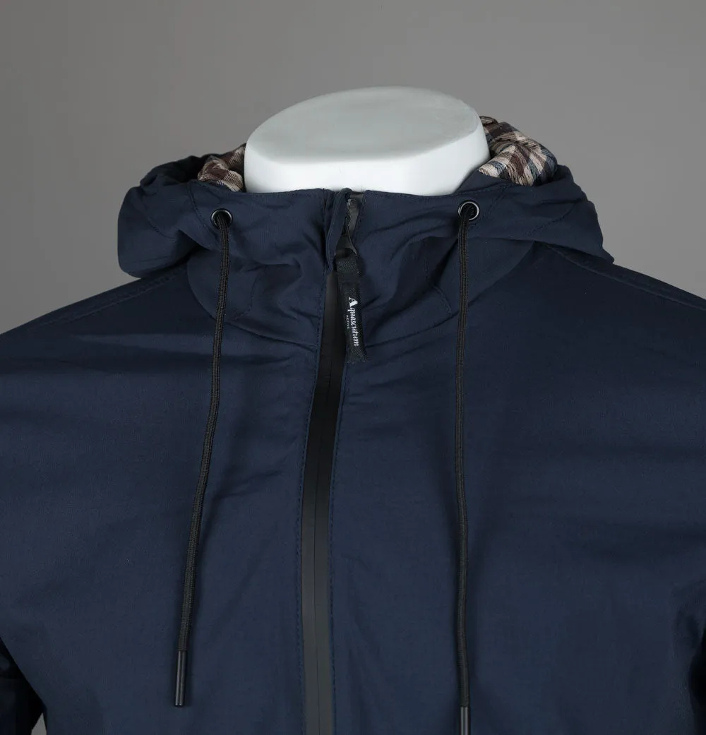 Aquascutum Lightweight Hooded Jacket Navy