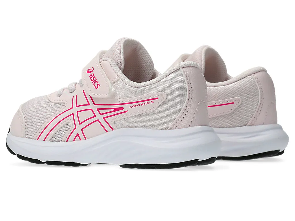 ASICS KID'S CONTEND 9 PINK/WHITE RUNNING SHOES