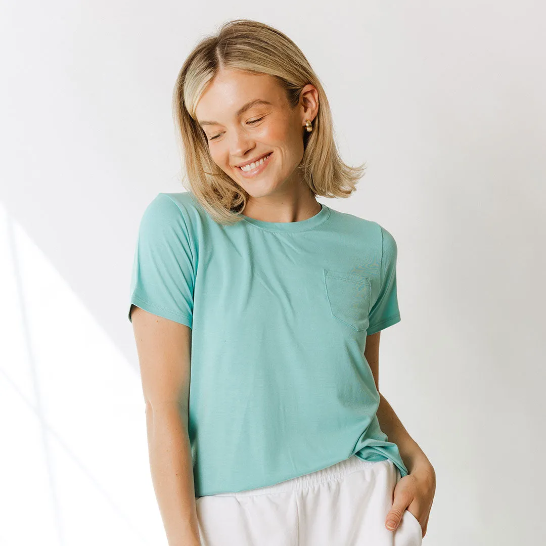 Basic Tee, Aqua