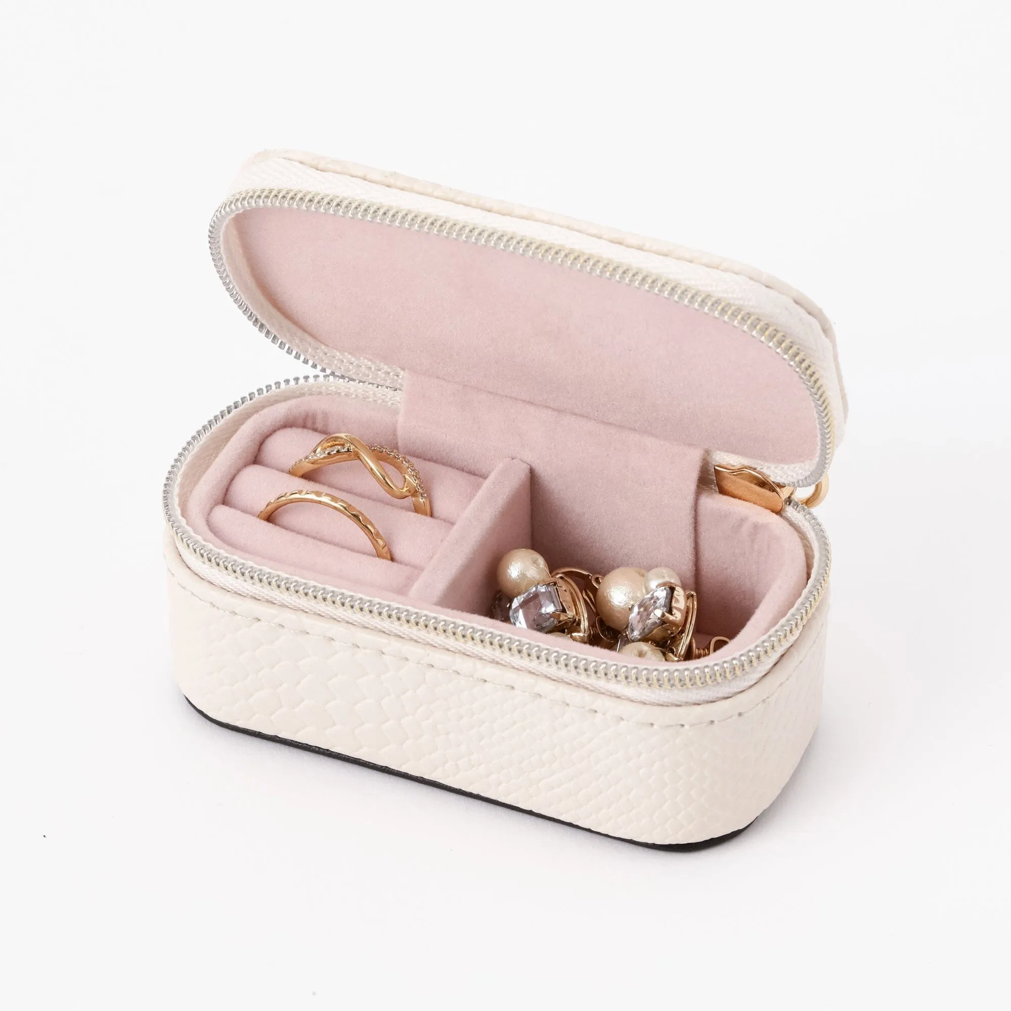 Bicolor Mini Travel Jewelry box  Pink