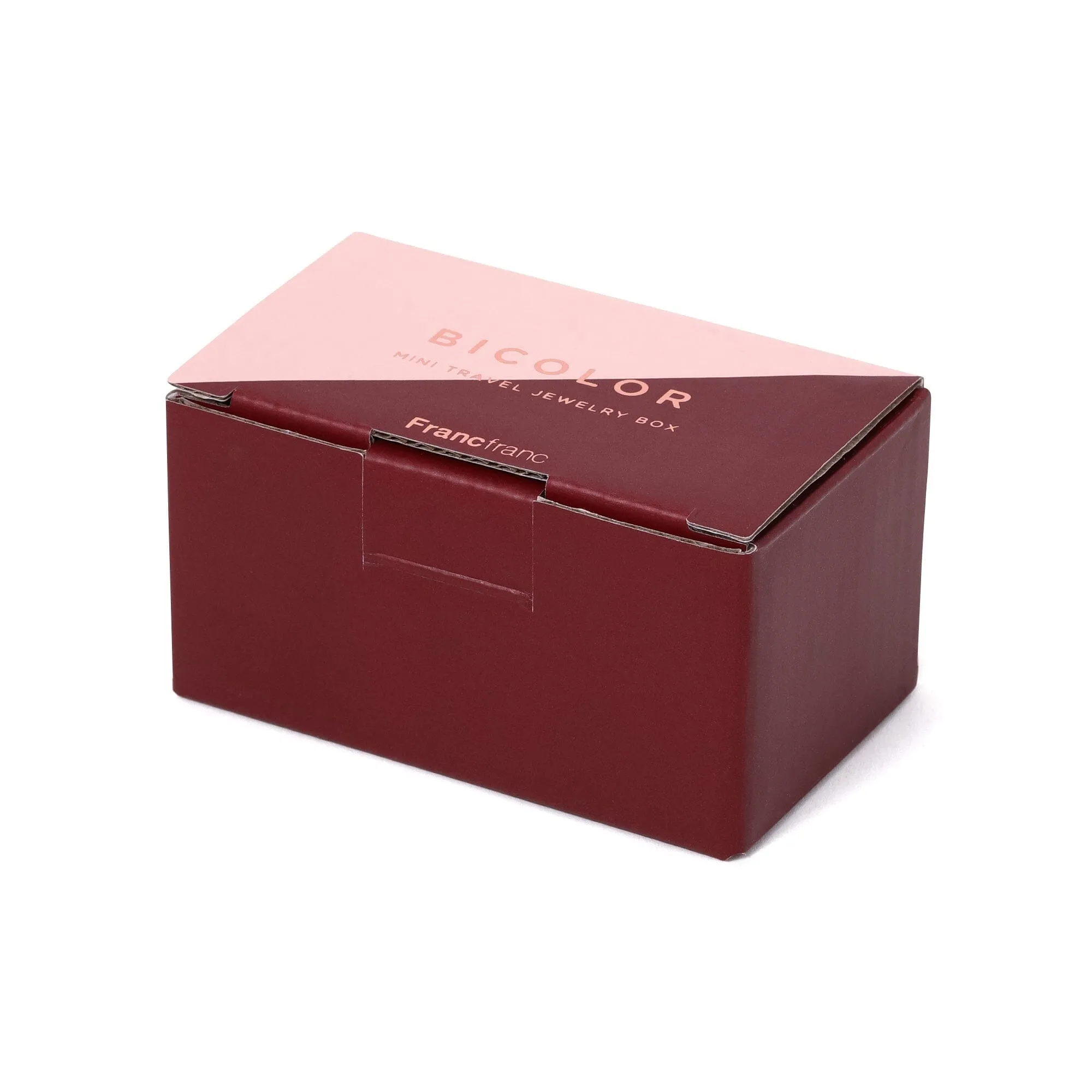 Bicolor Mini Travel Jewelry box  Pink