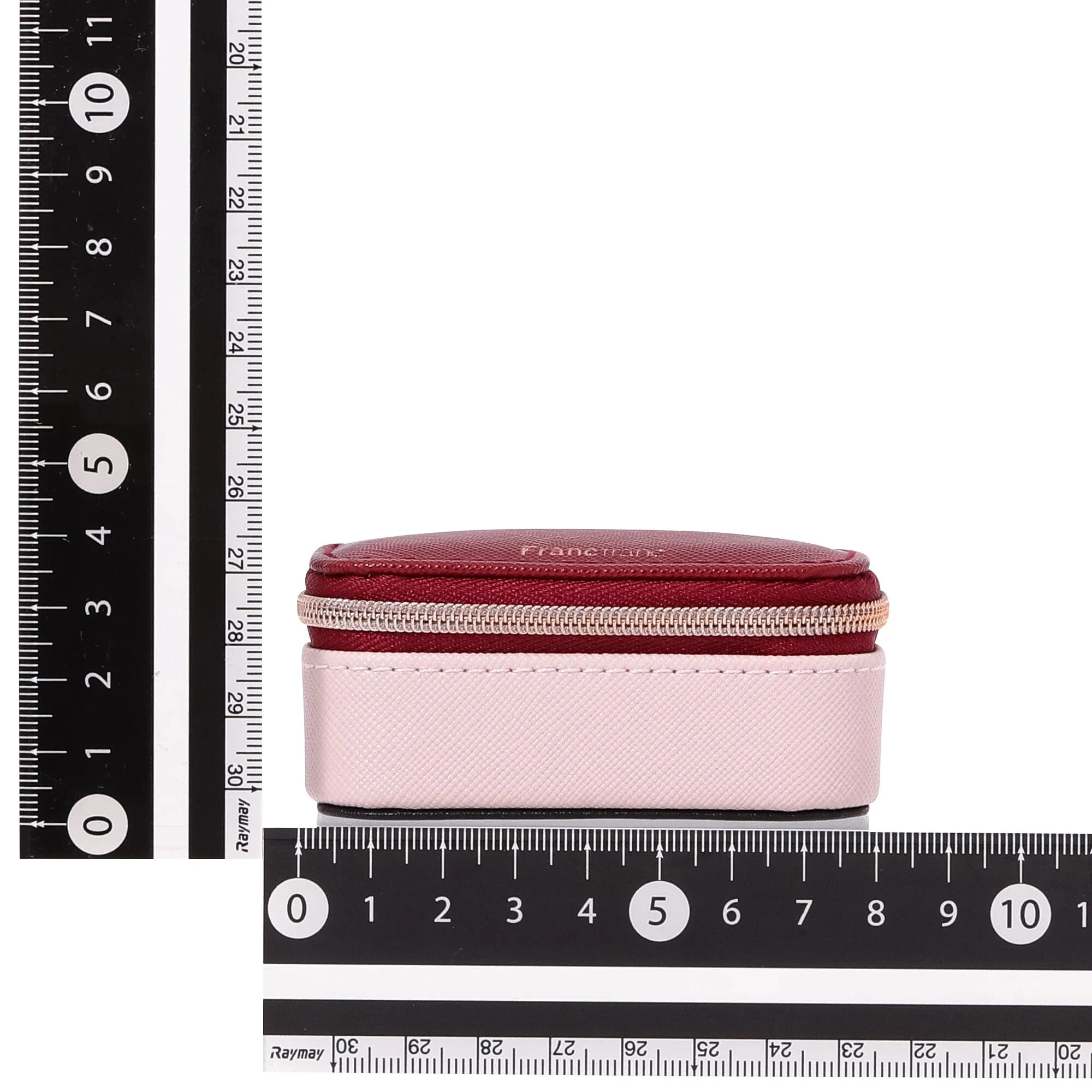 Bicolor Mini Travel Jewelry box  Pink