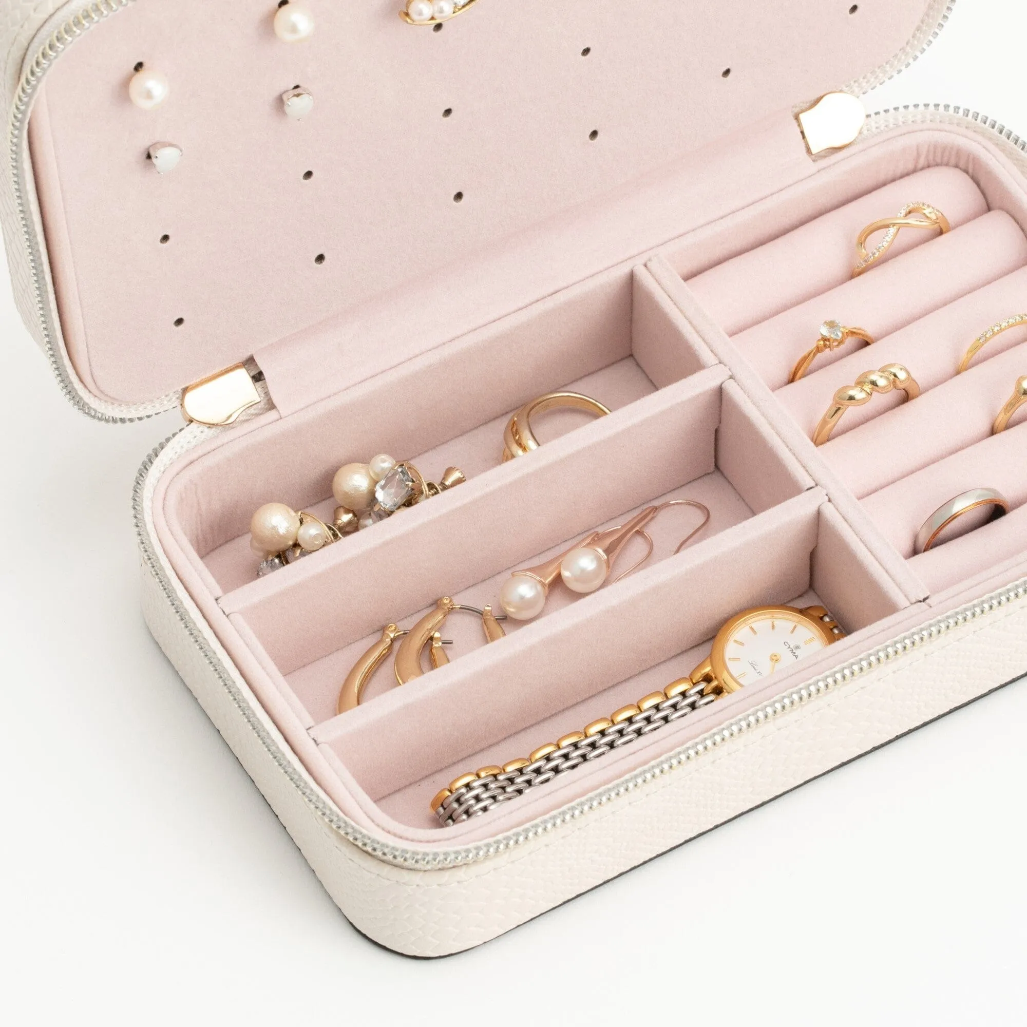 Bicolor Travel Jewelry Box M Pink