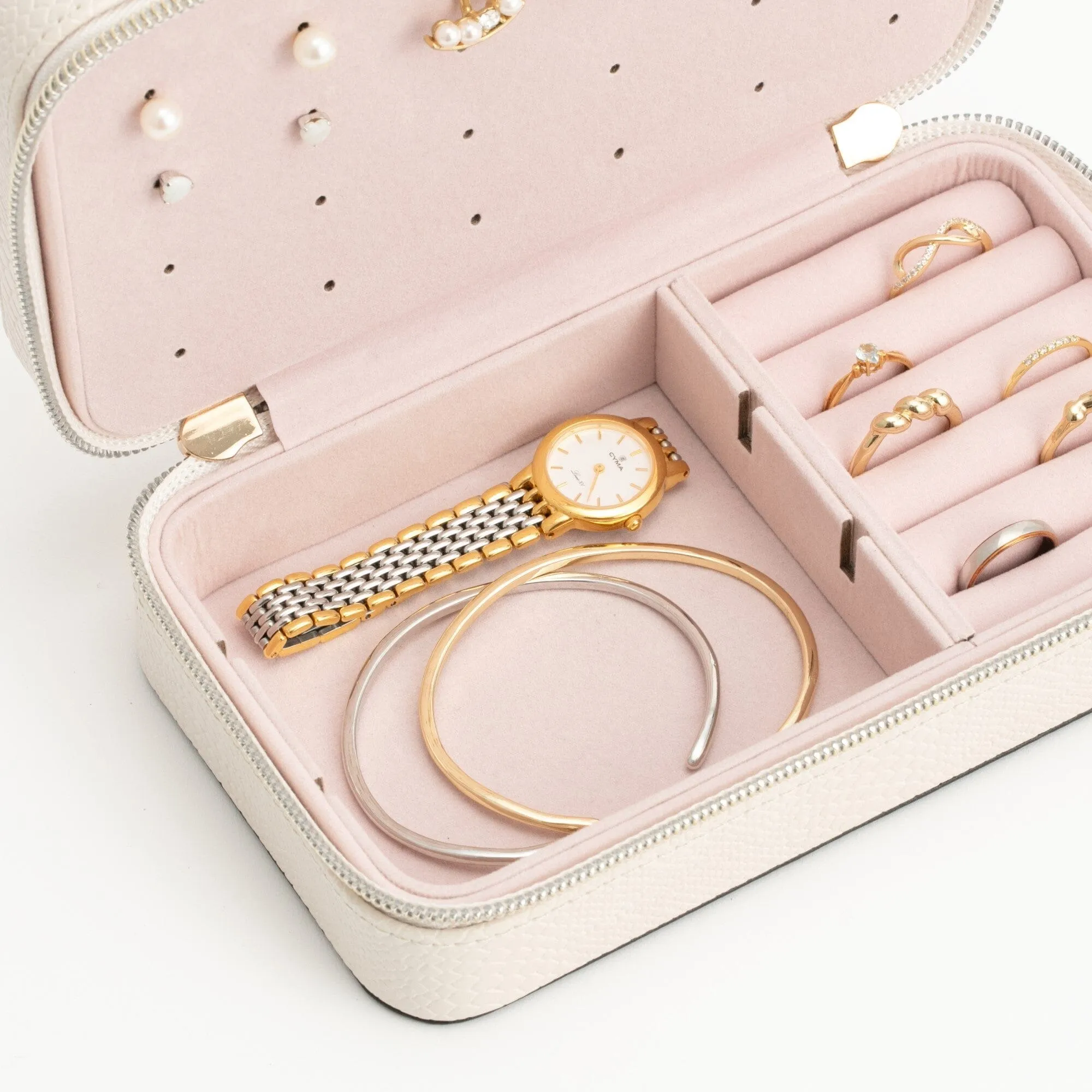 Bicolor Travel Jewelry Box M Pink