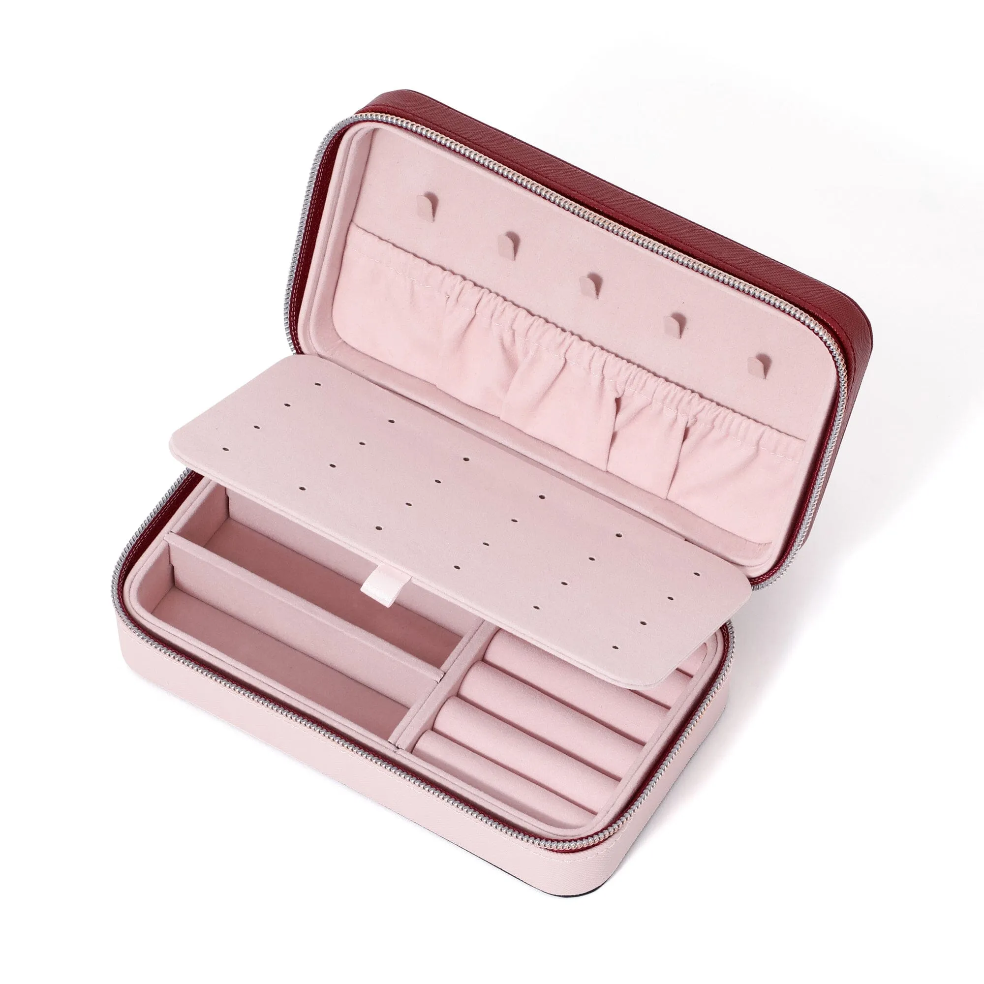 Bicolor Travel Jewelry Box M Pink