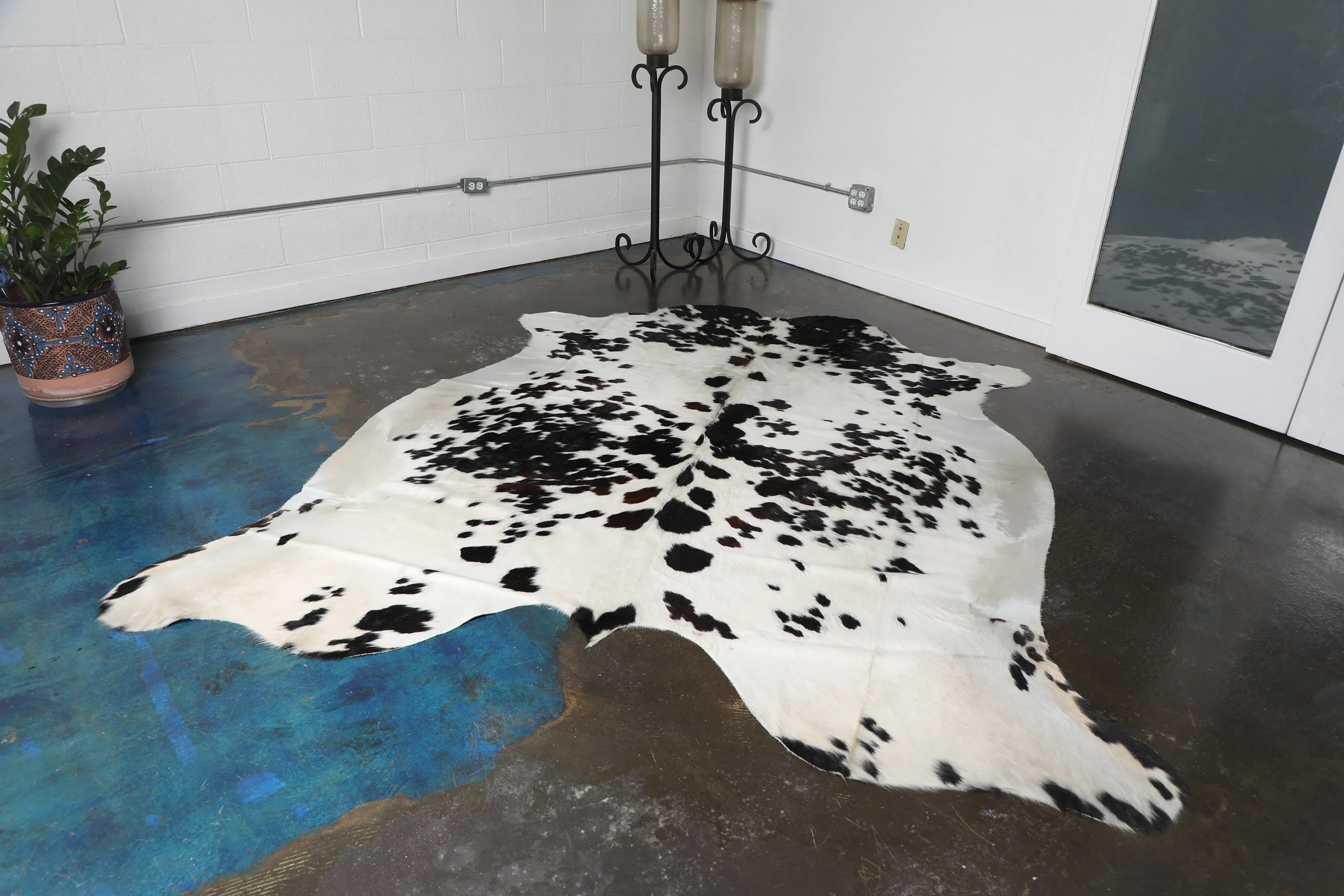 Black and White Cowhide Rug 2