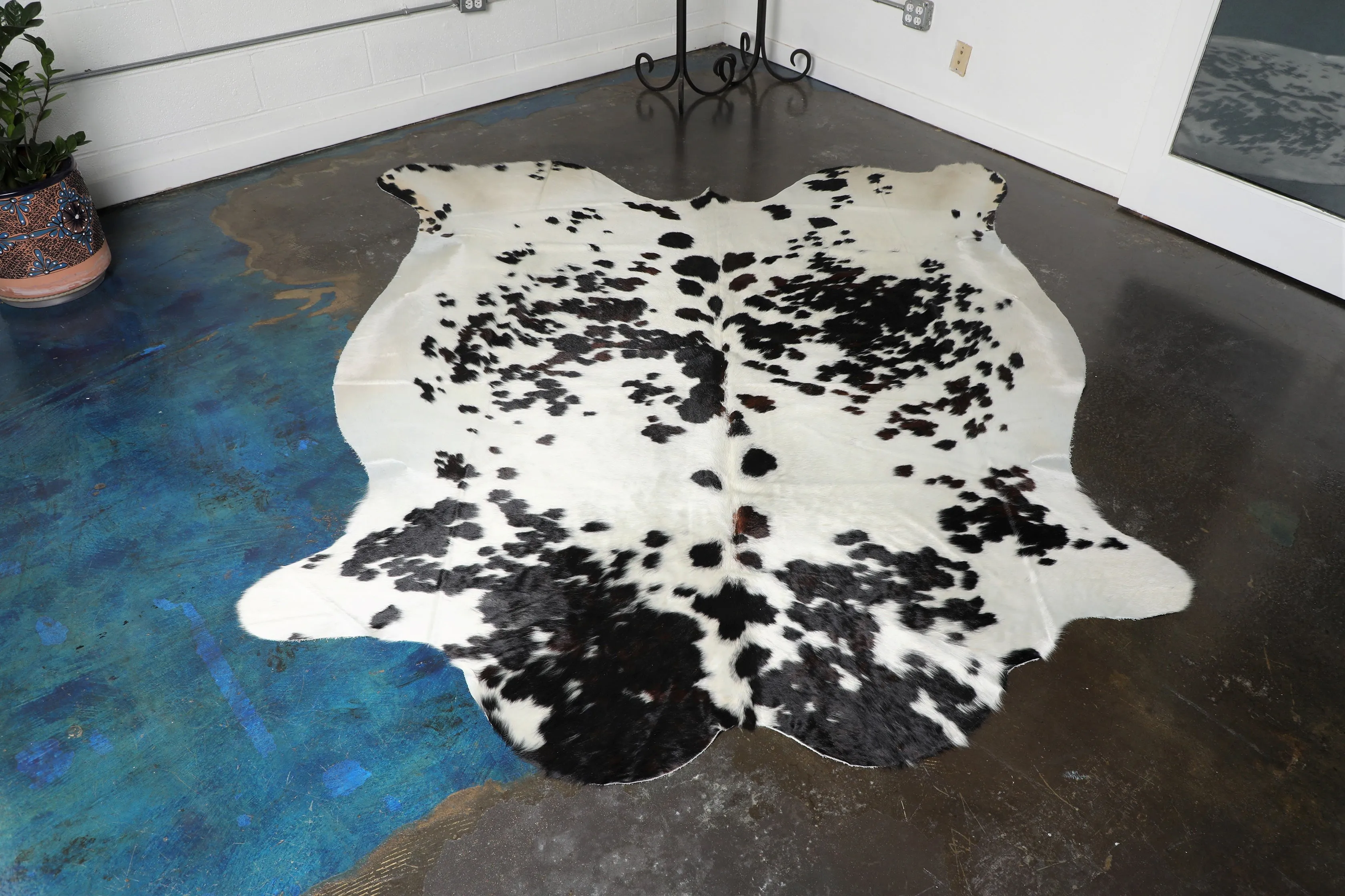 Black and White Cowhide Rug 2