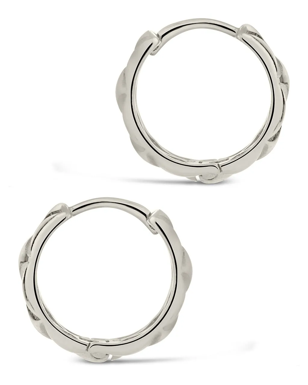 Bridget Quilted Micro Hoop Earrings