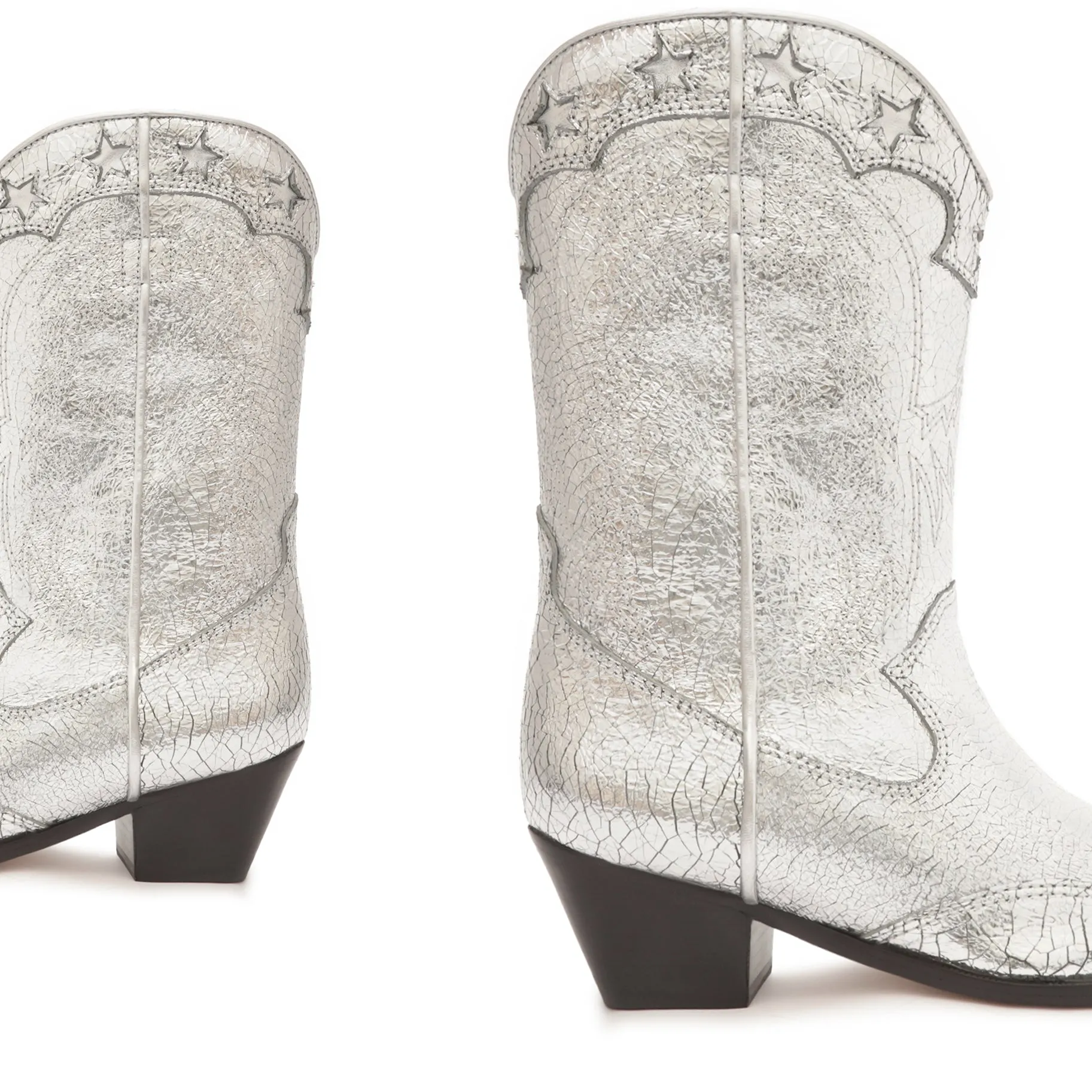 Cicera Metallic Leather Bootie