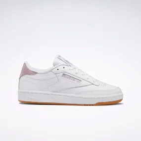 Club C 85 Women's Shoes White/White/Infused Lilac