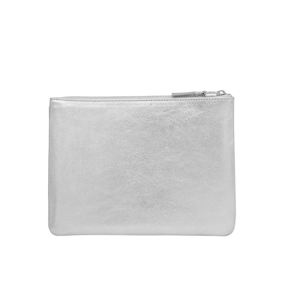 COMME des GARÇONS WALLET Gold Line Wallet - Silver