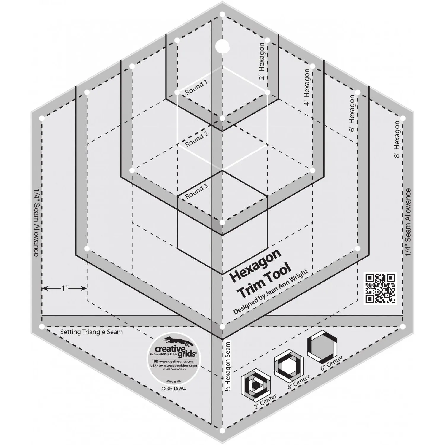 Creative Grids Hexagon Trim Tool CG RJAW4