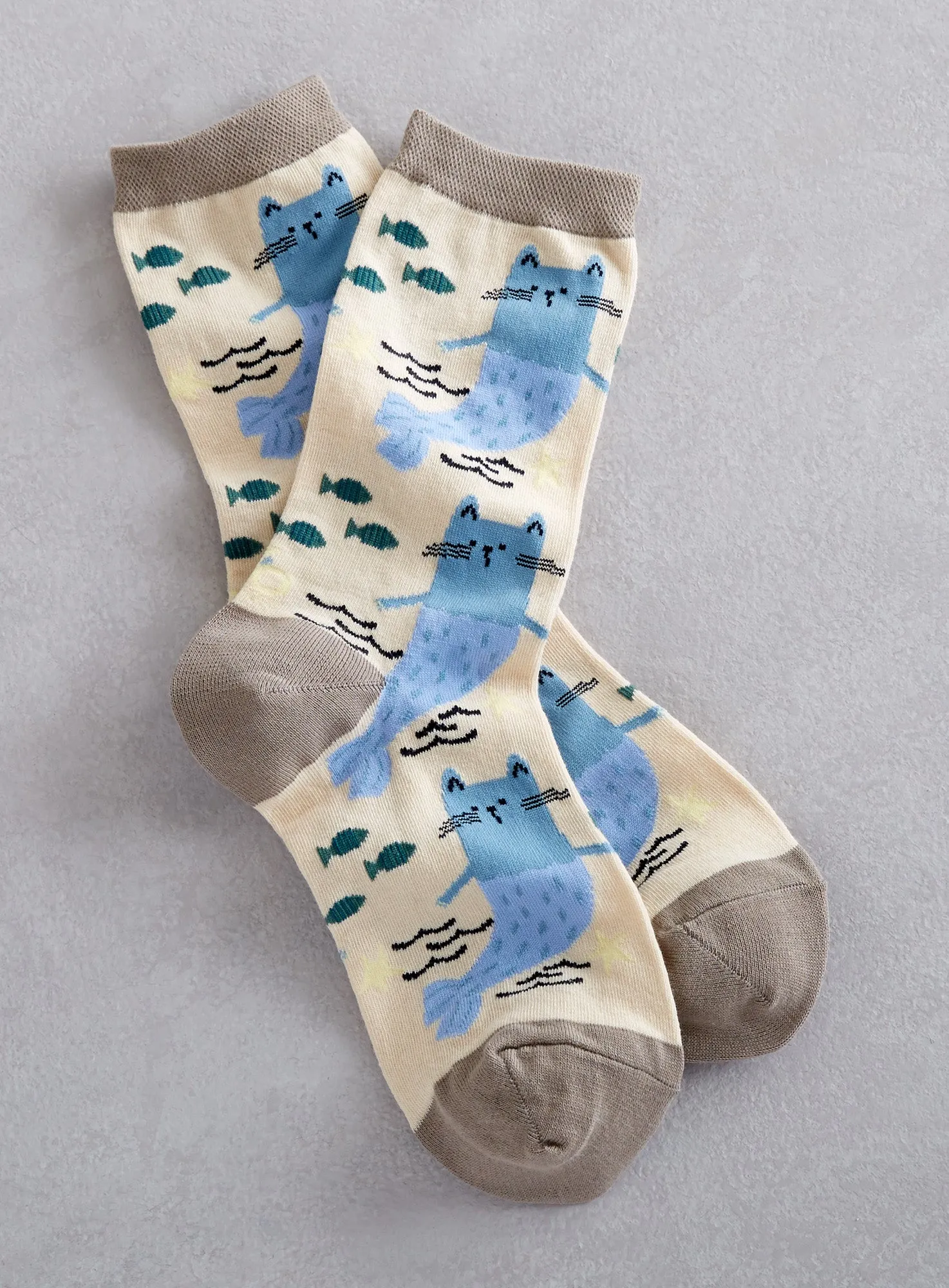 Cutest Crew Socks - Sea Full of Stars and Mer-cat Manor - Set of both