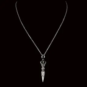 Eleózar Stainless Steel Chain Necklace with Phurba Pendant