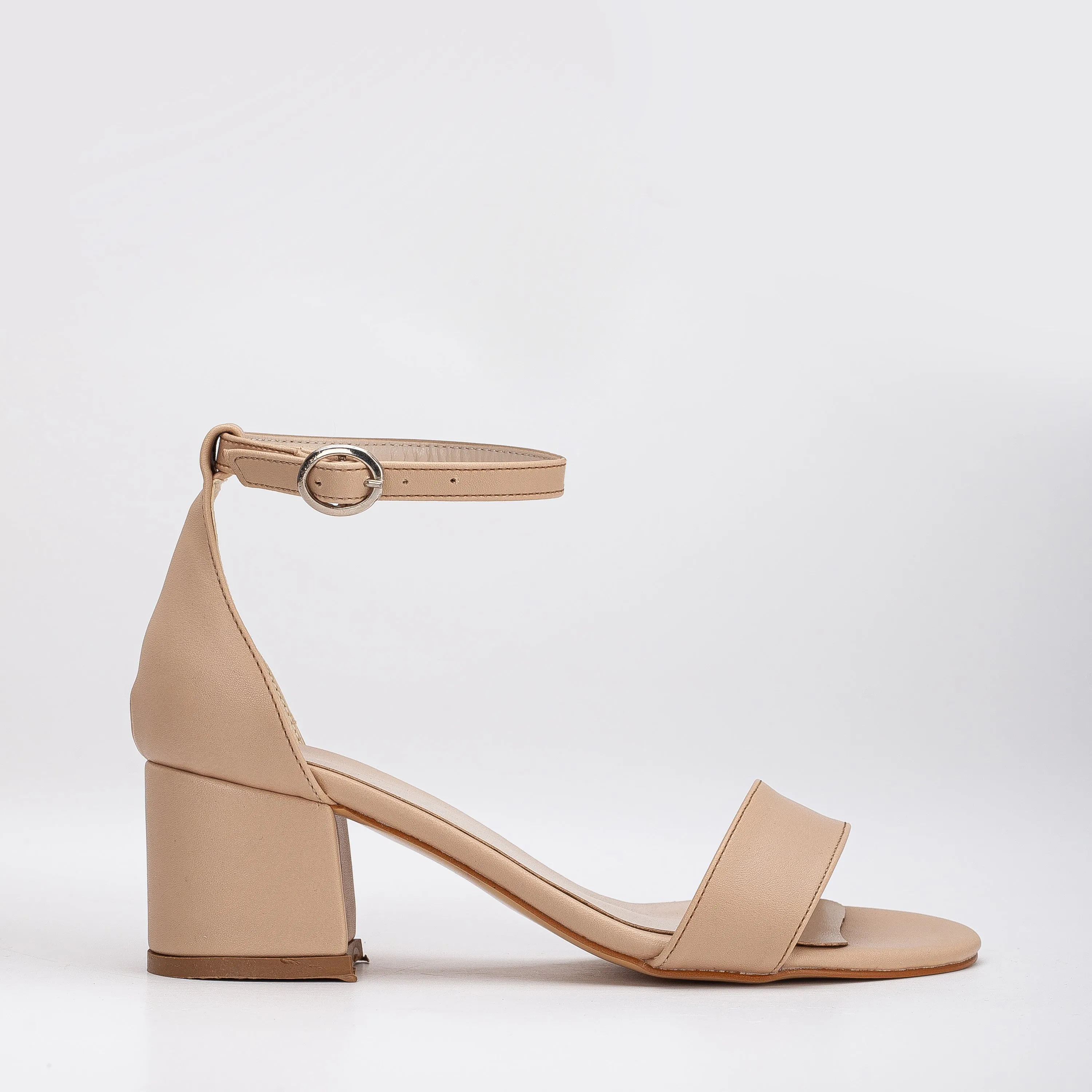 Ella - Beige Low Heels