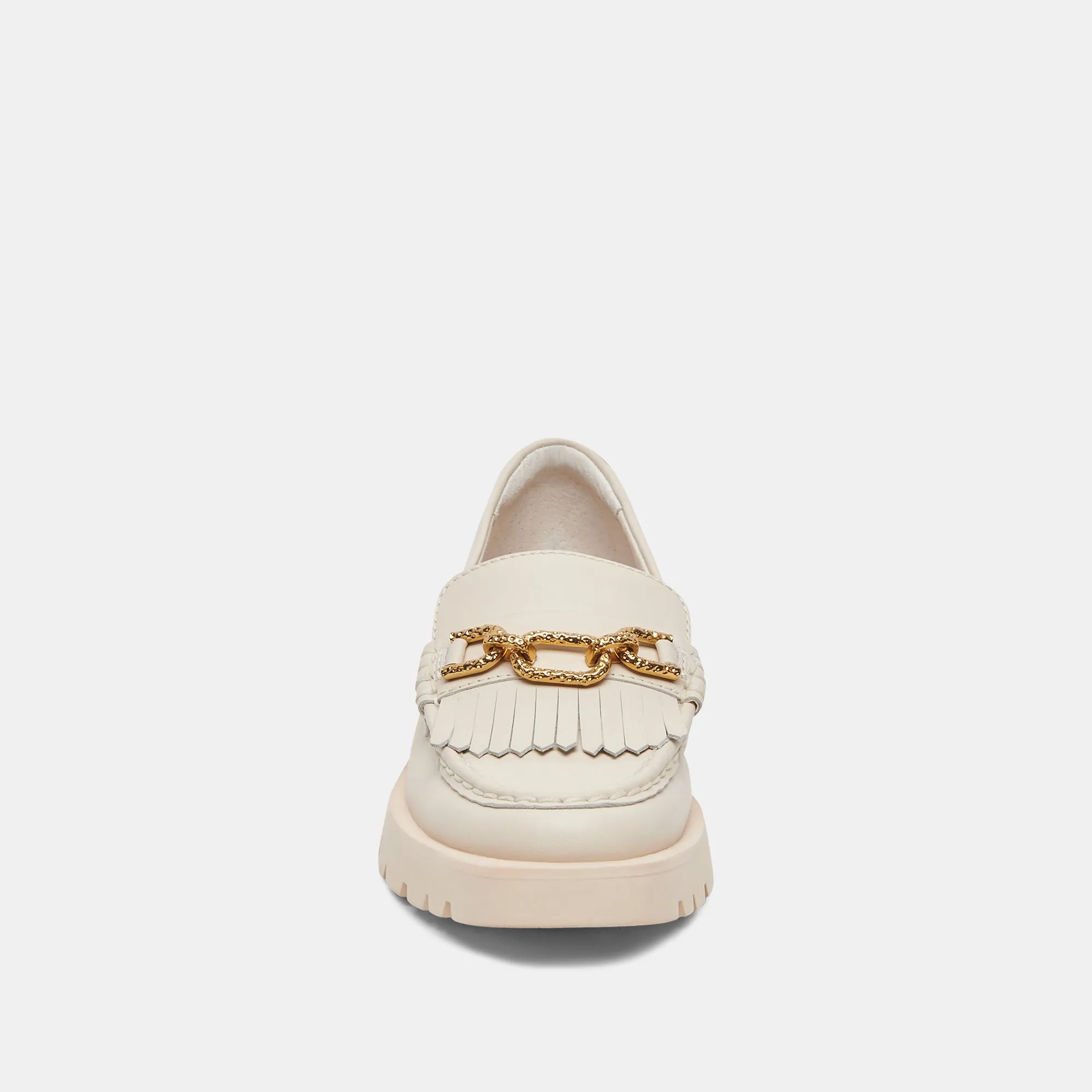 ERNA FLATS IVORY LEATHER