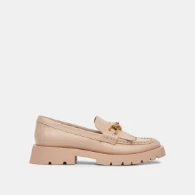 ERNA FLATS LT BLUSH LEATHER