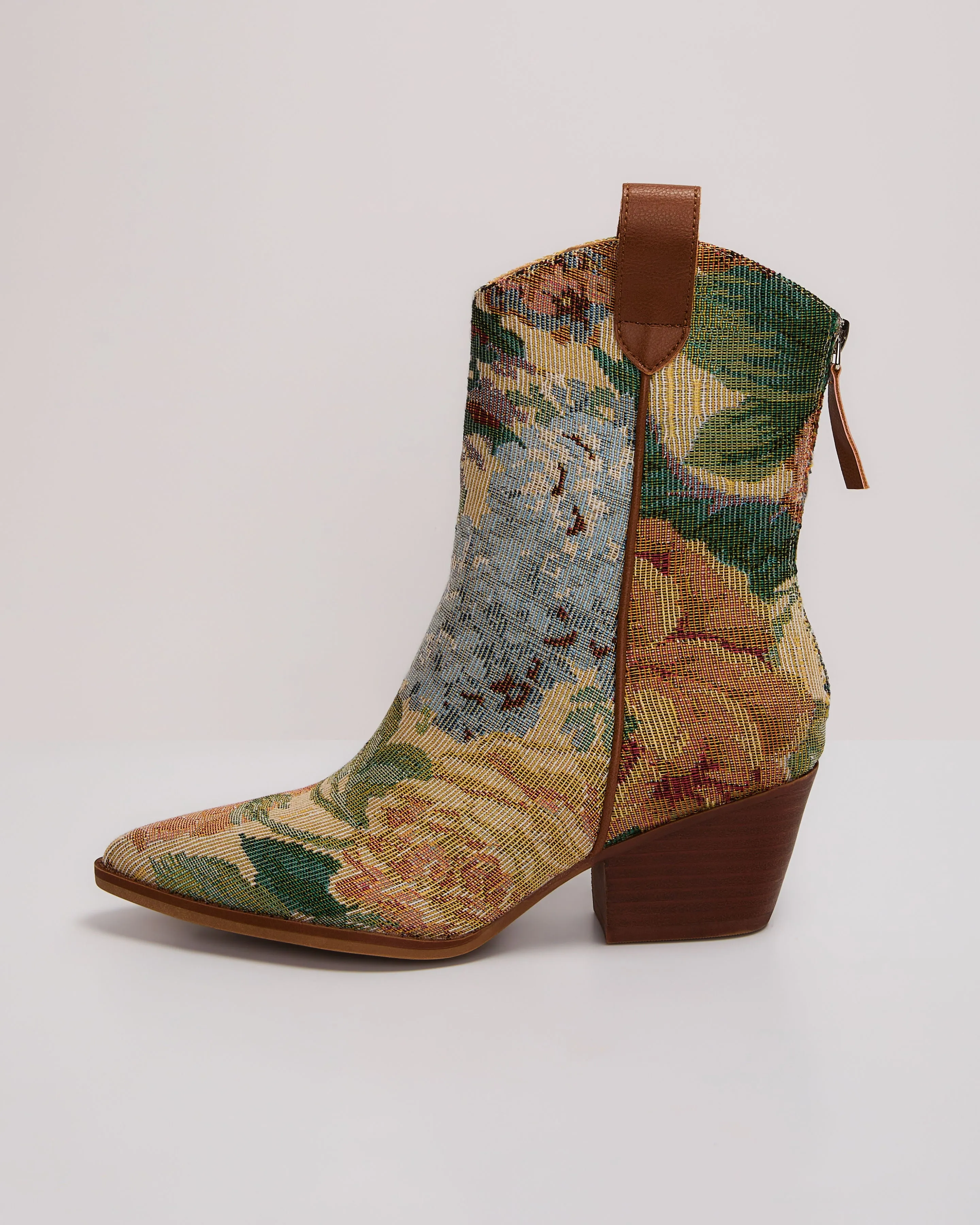 Garden Stroll Brocade Western Bootie