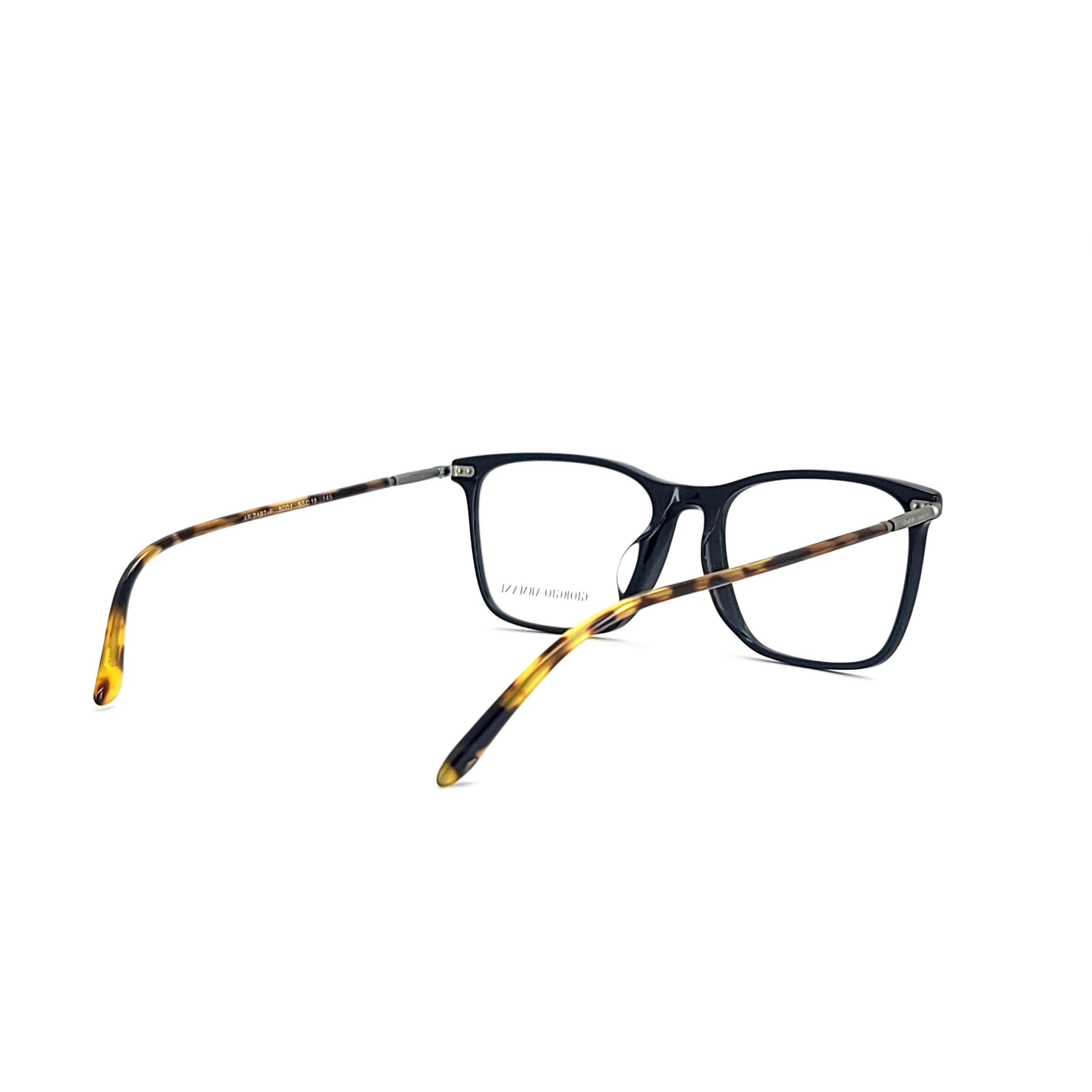 Giorgio Armani Men's Black Plastic Square Eyeglasses AR7197F/5001