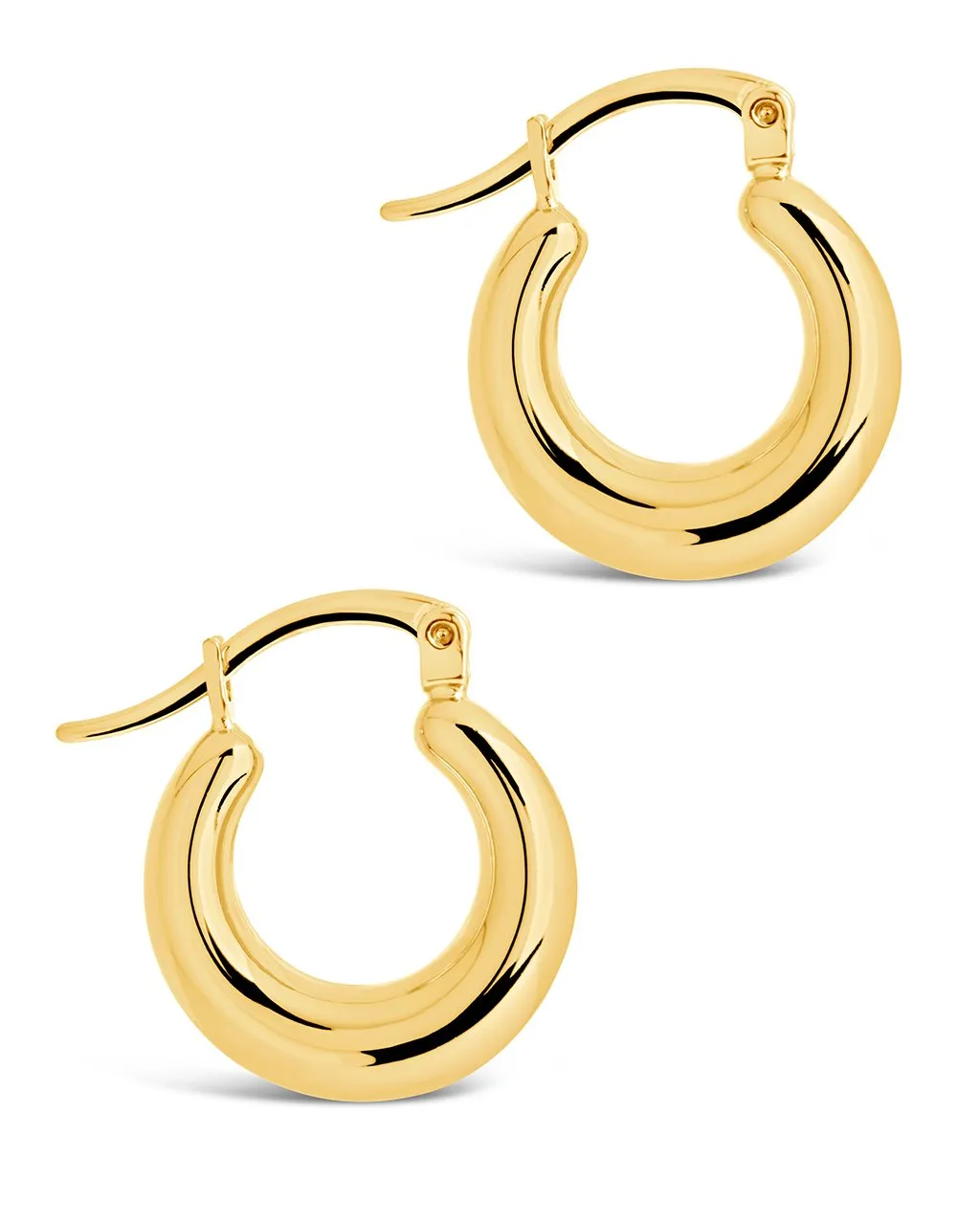 Graduated Tube Hoop Earrings