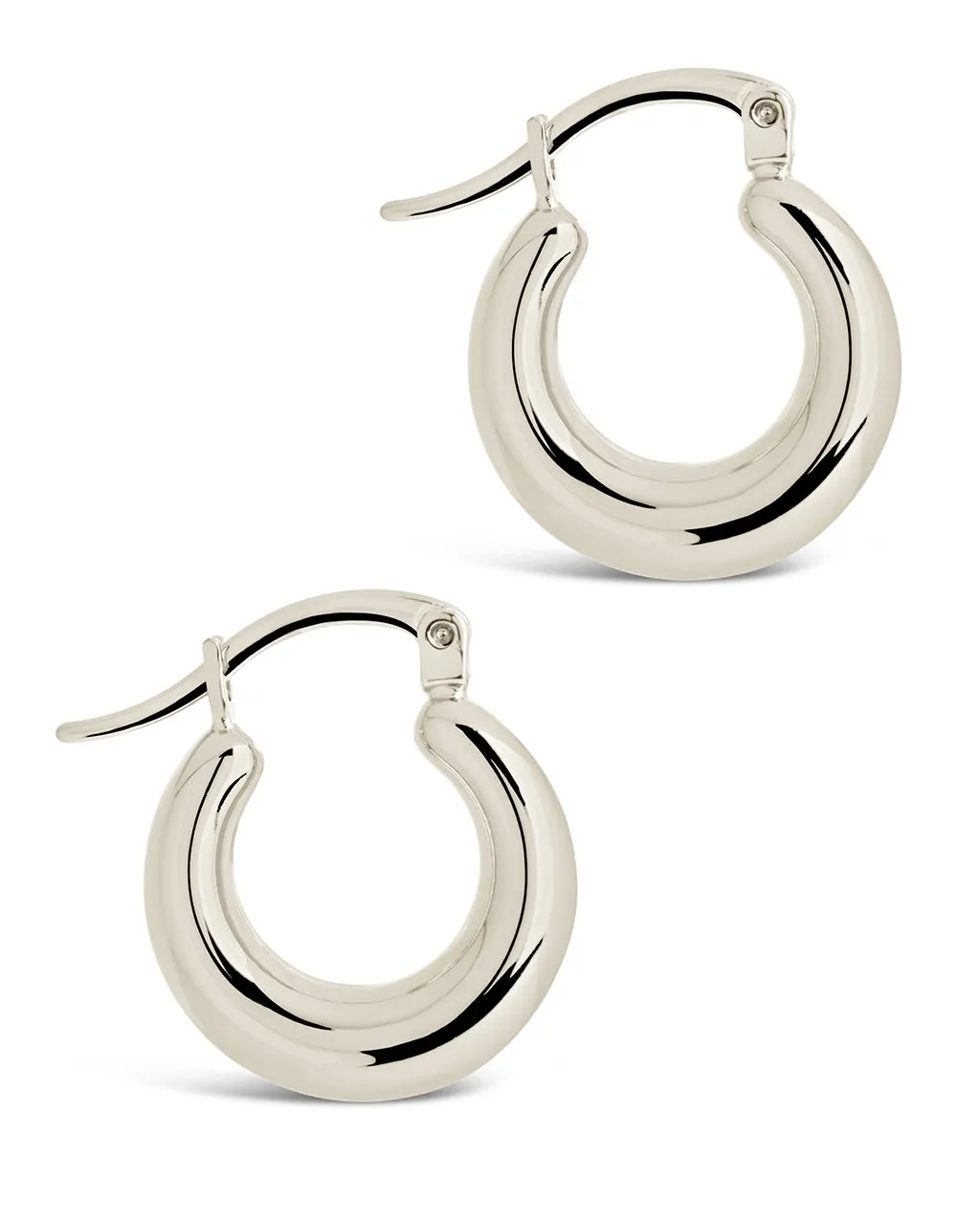 Graduated Tube Hoop Earrings