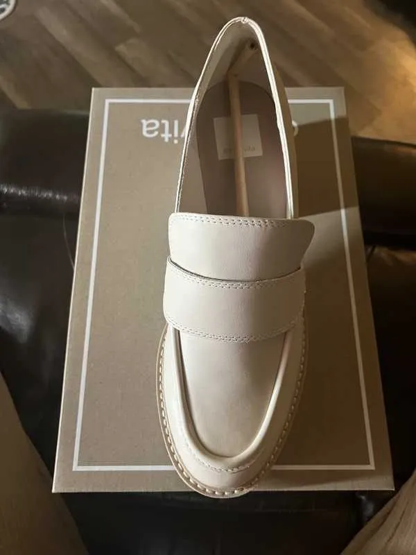 HALONA LOAFERS IVORY LEATHER - re:vita