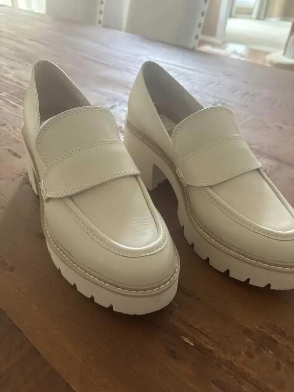 HALONA LOAFERS IVORY LEATHER - re:vita