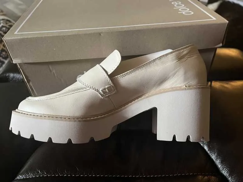 HALONA LOAFERS IVORY LEATHER - re:vita