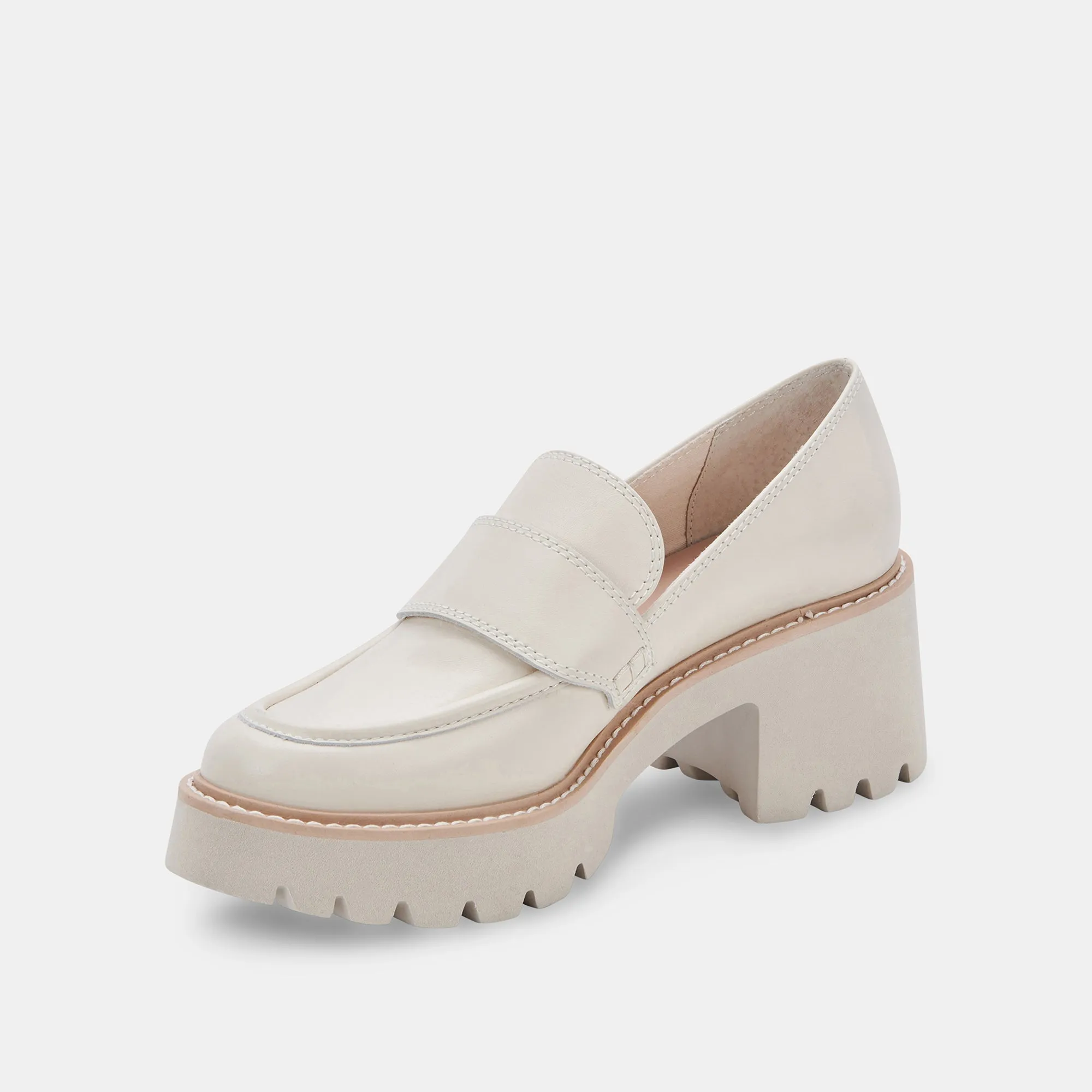 HALONA LOAFERS IVORY LEATHER - re:vita