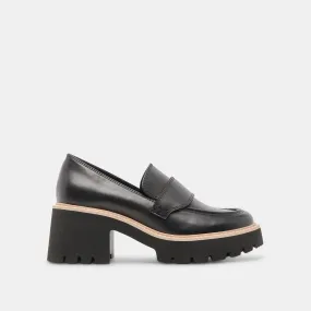 HALONA LOAFERS ONYX LEATHER