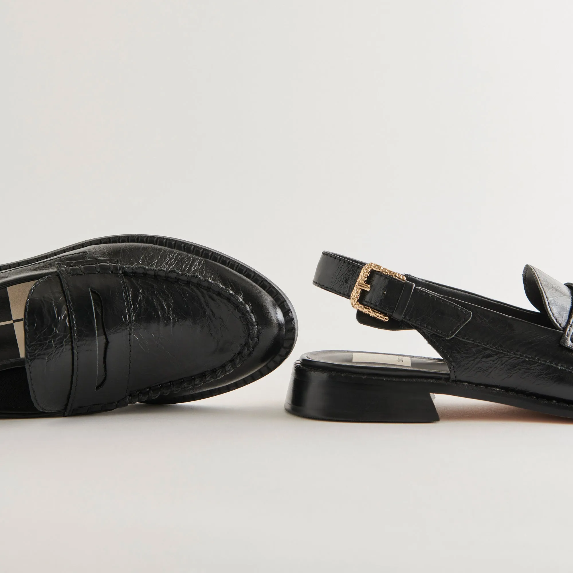 HARDI WIDE LOAFERS MIDNIGHT CRINKLE PATENT