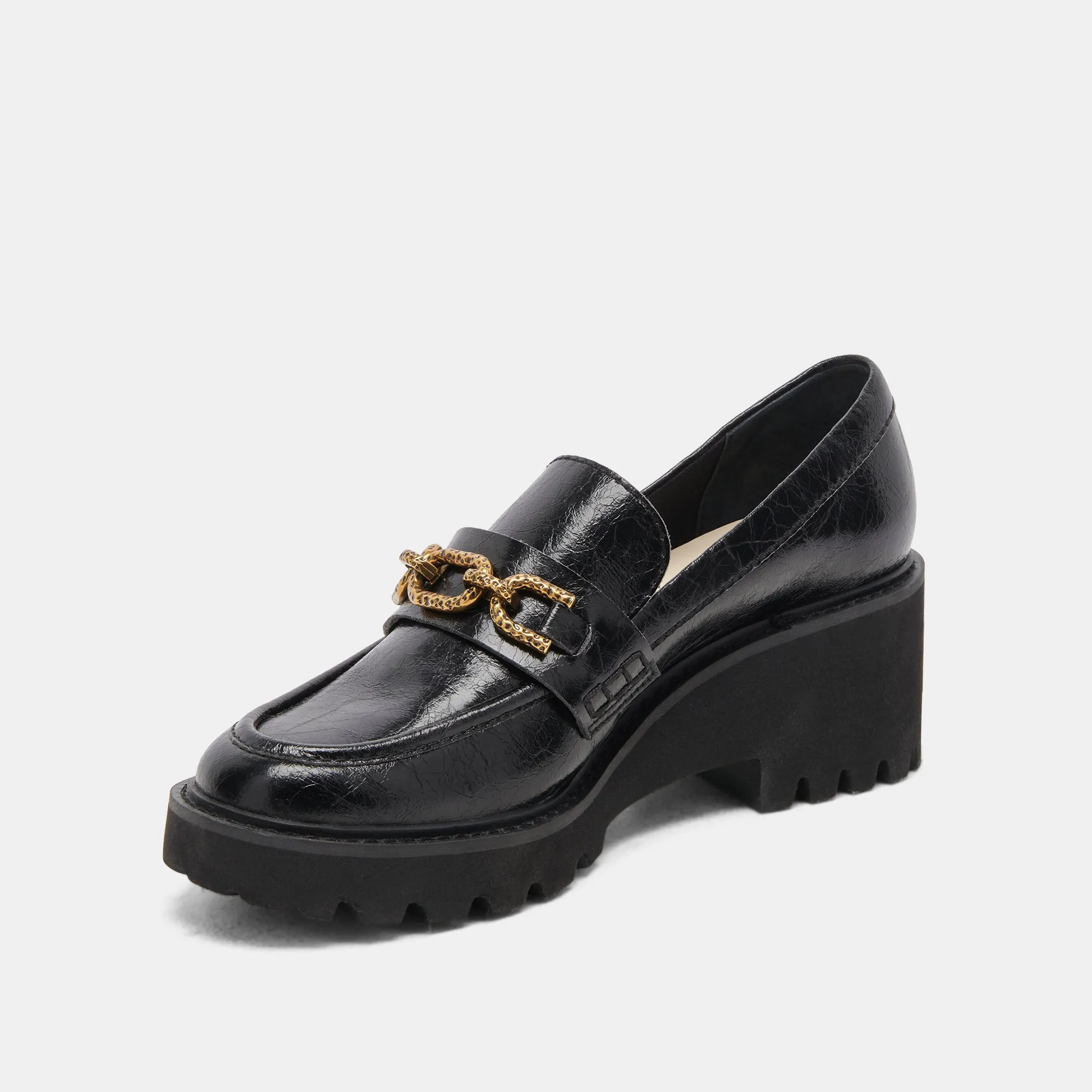 HARLEN LOAFER MIDNIGHT CRINKLE PATENT