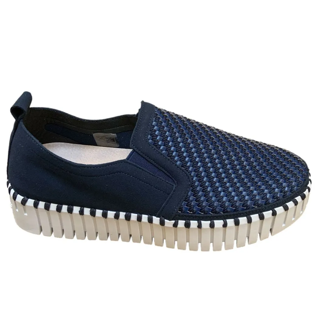 Ilse Jacobsen Woven Platform Loafer