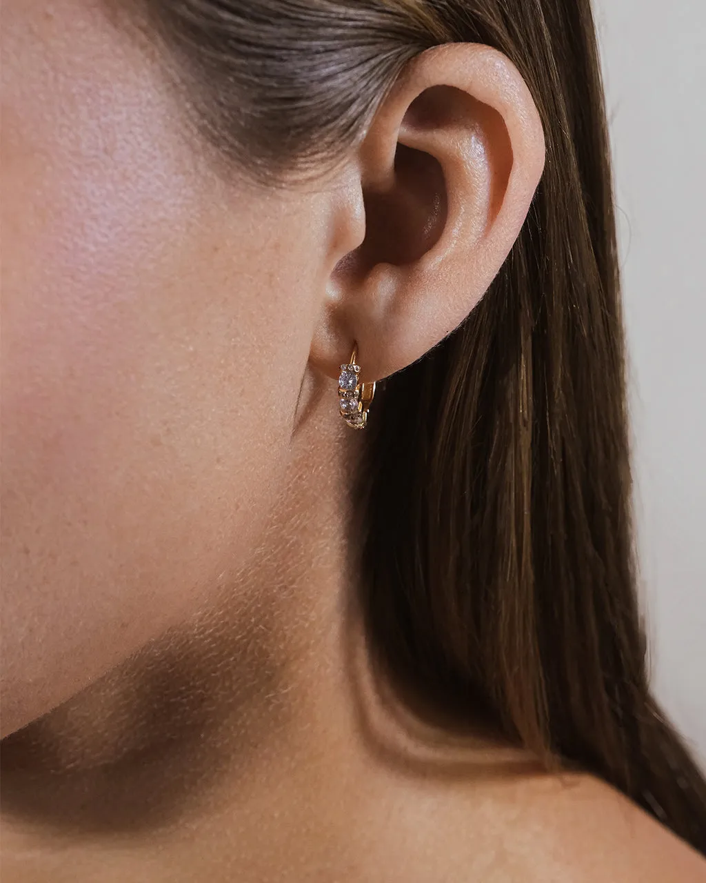 Iskra CZ Micro Hoop Earrings