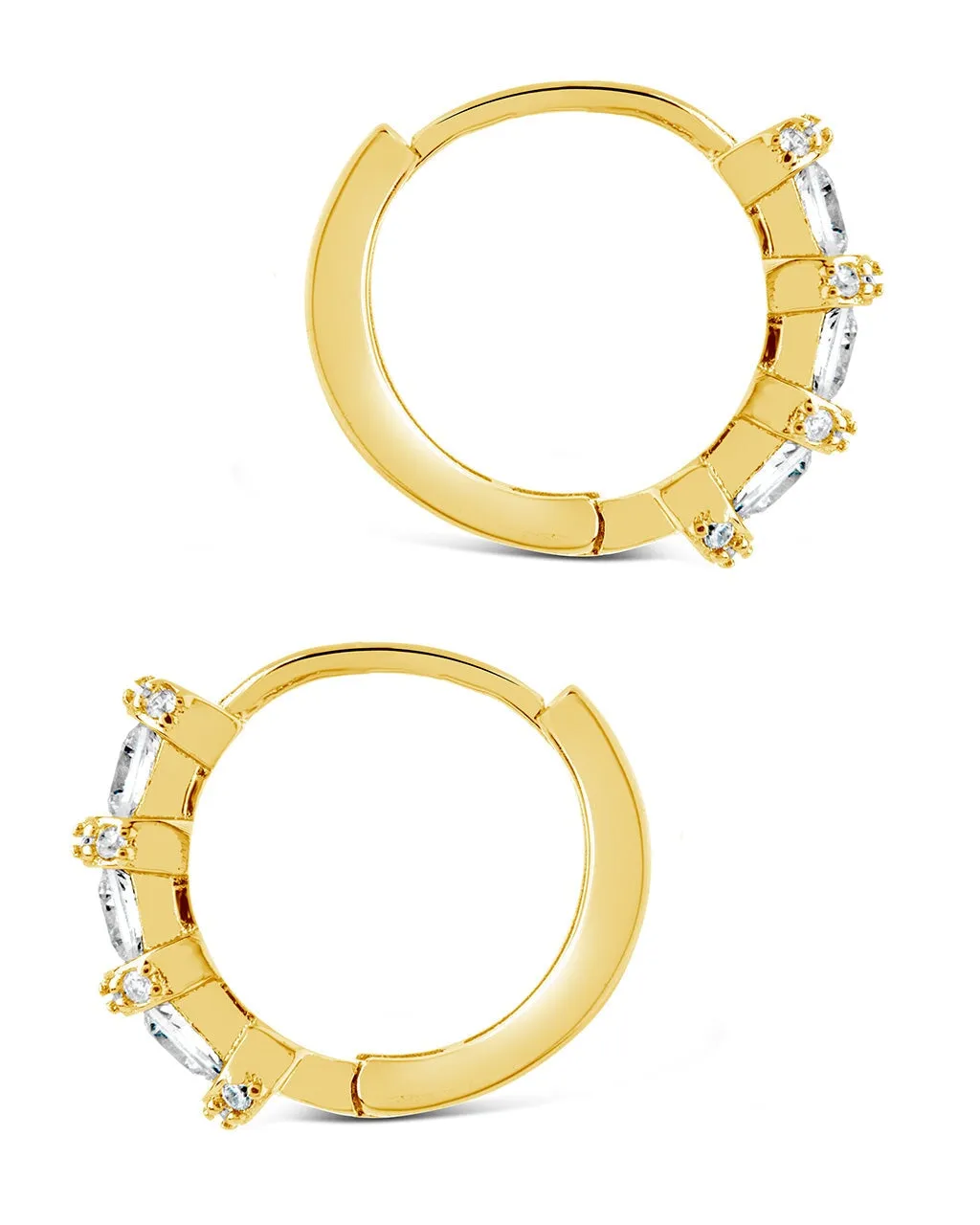 Iskra CZ Micro Hoop Earrings