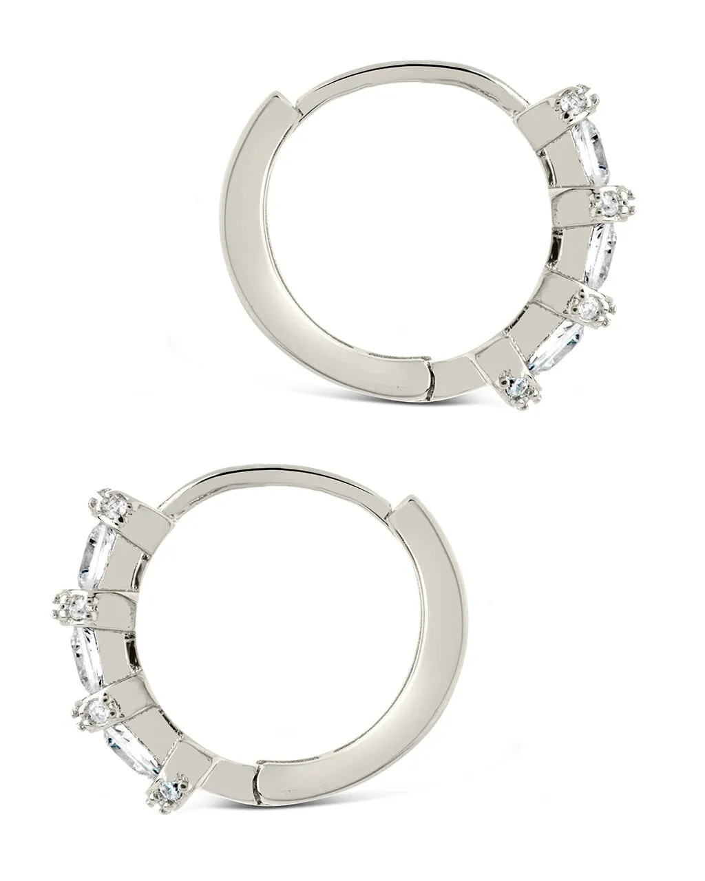 Iskra CZ Micro Hoop Earrings