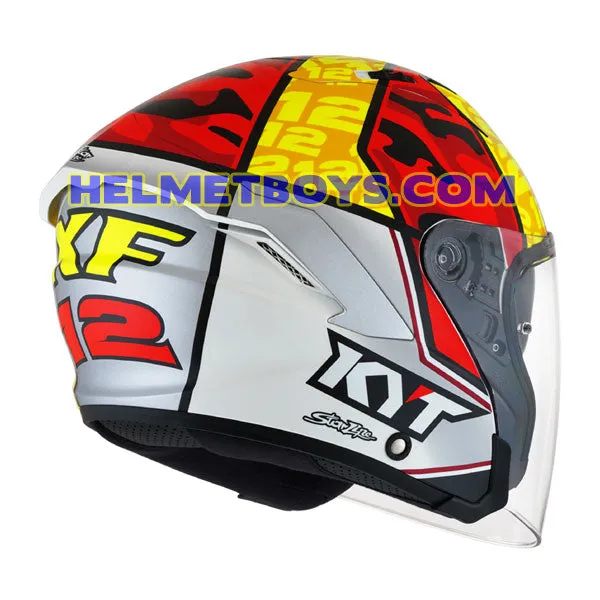 KYT NFJ Motorcycle Sunvisor Helmet XAVI FORES