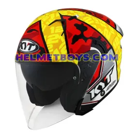 KYT NFJ Motorcycle Sunvisor Helmet XAVI FORES