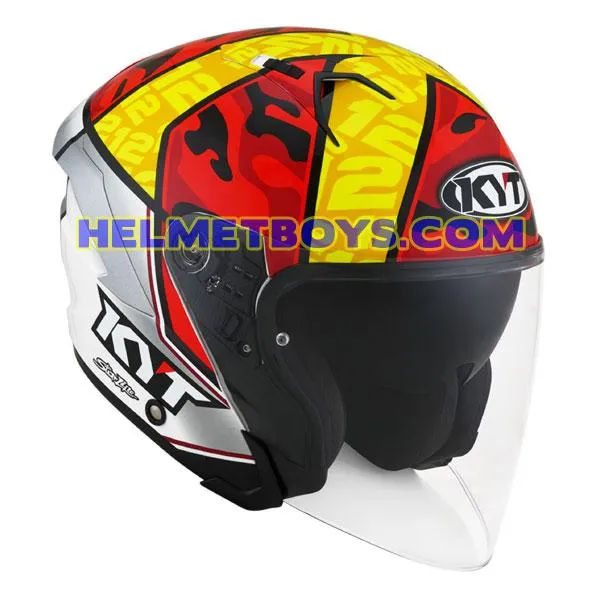 KYT NFJ Motorcycle Sunvisor Helmet XAVI FORES