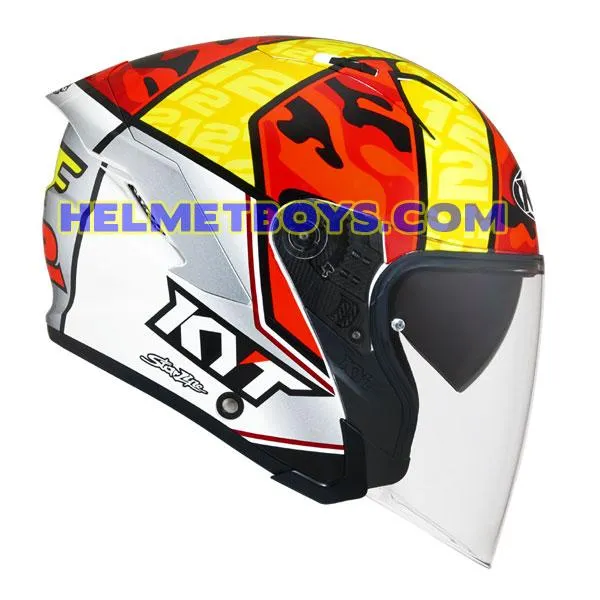 KYT NFJ Motorcycle Sunvisor Helmet XAVI FORES