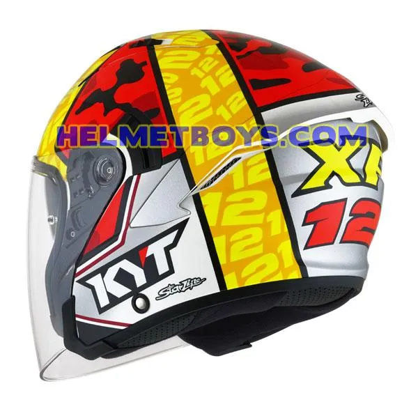 KYT NFJ Motorcycle Sunvisor Helmet XAVI FORES