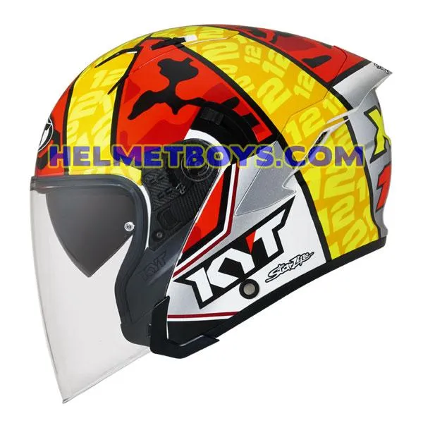 KYT NFJ Motorcycle Sunvisor Helmet XAVI FORES